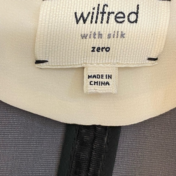 Wilfred Velvet Open Front Jacket 0 grey Viscose Silk 3/4 rolled sleeves career - Picture 3 of 16